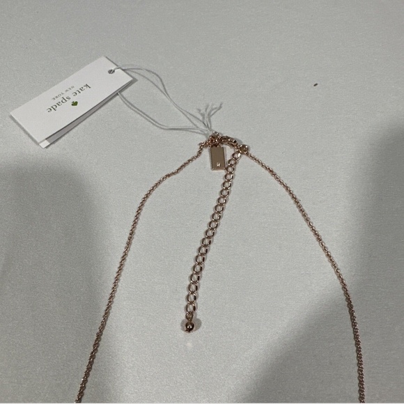 NWT $68 Kate Spade Lady Marmalade Scatter Necklace in Rose Gold Glass + DUST BAG - Picture 10 of 16